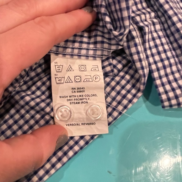 Men’s Tommy Hilfiger Polo Long Sleeve Dress Shirt - Picture 6 of 6